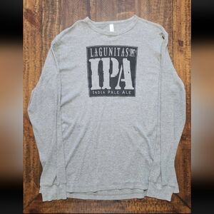 Lagunitas IPA Thermal Long Sleeve Shirt Mens Size XL Gray BRAND NEW!